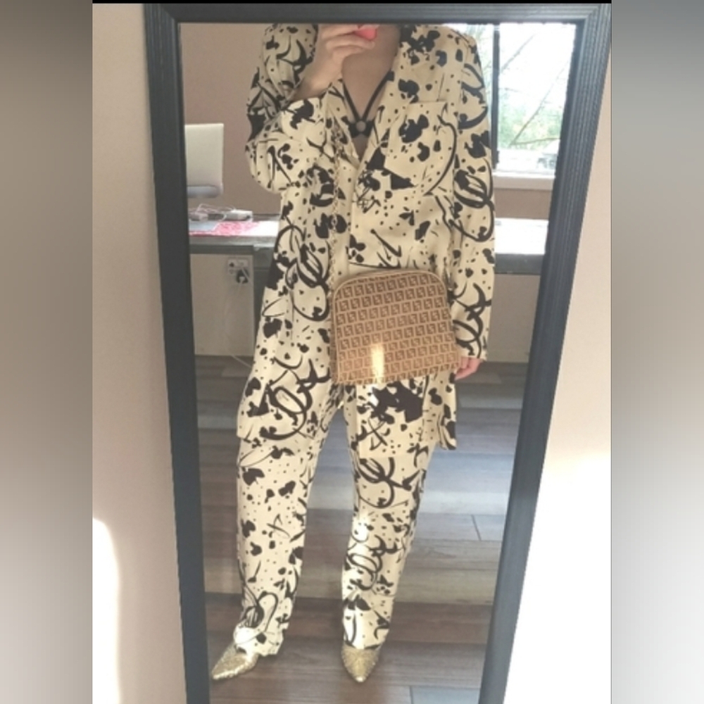 Fendi Silk Jacket & Pants